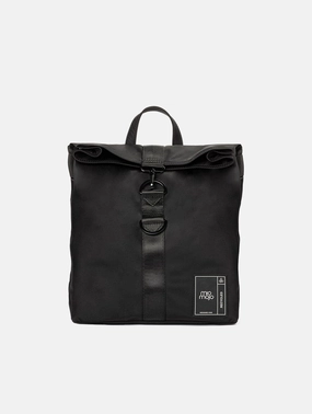 Penelope Recycled Nylon Vegan Backpack | Black
