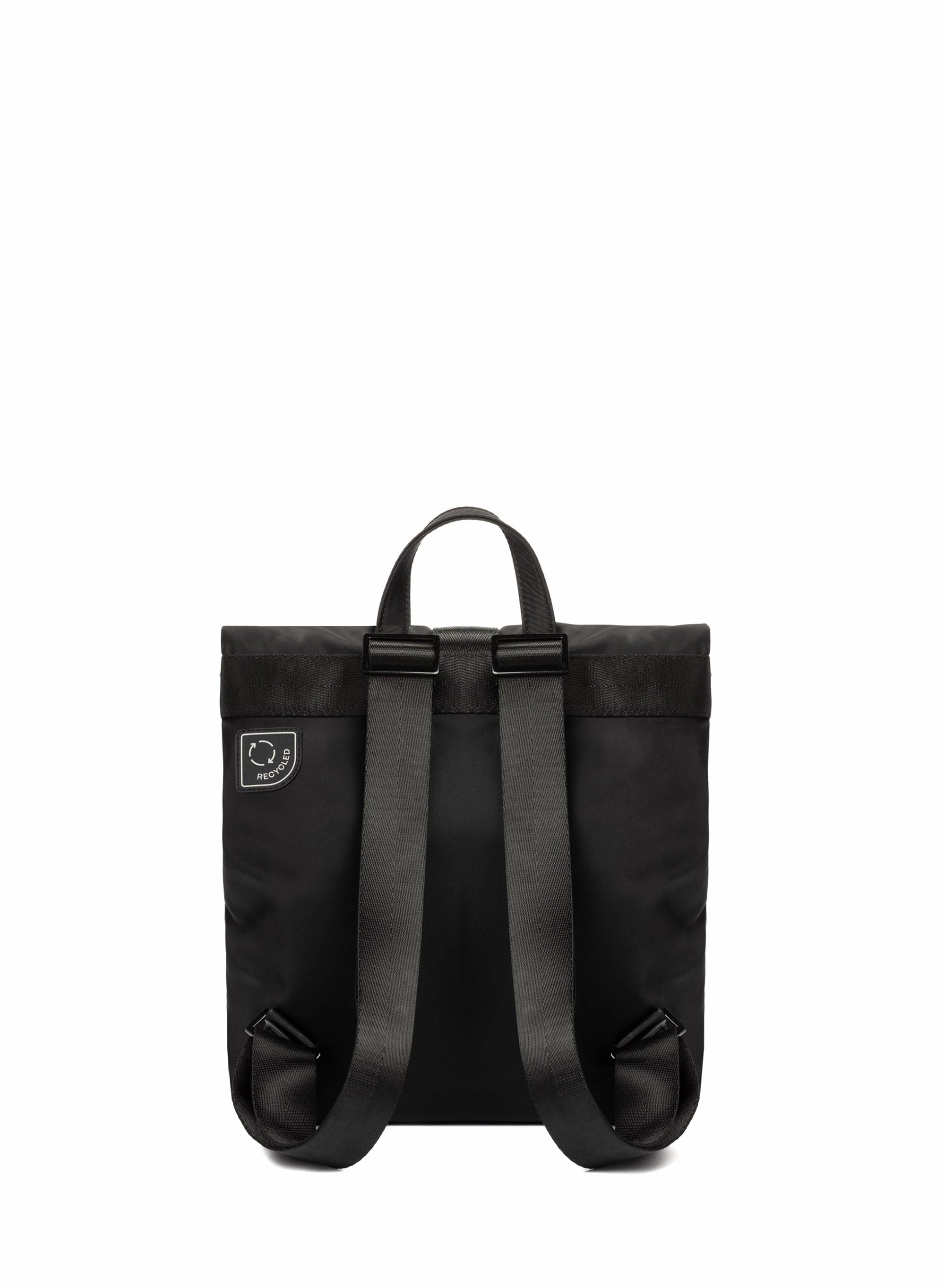 Penelope Recycled Nylon Vegan Backpack | Black
