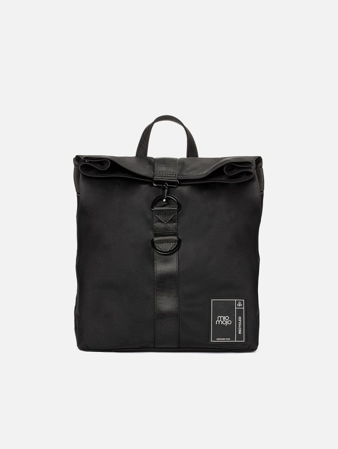 Penelope Recycled Nylon Vegan Backpack | Black