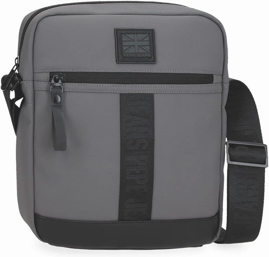 Pepe Jeans Large Shoulder Bag, Gray