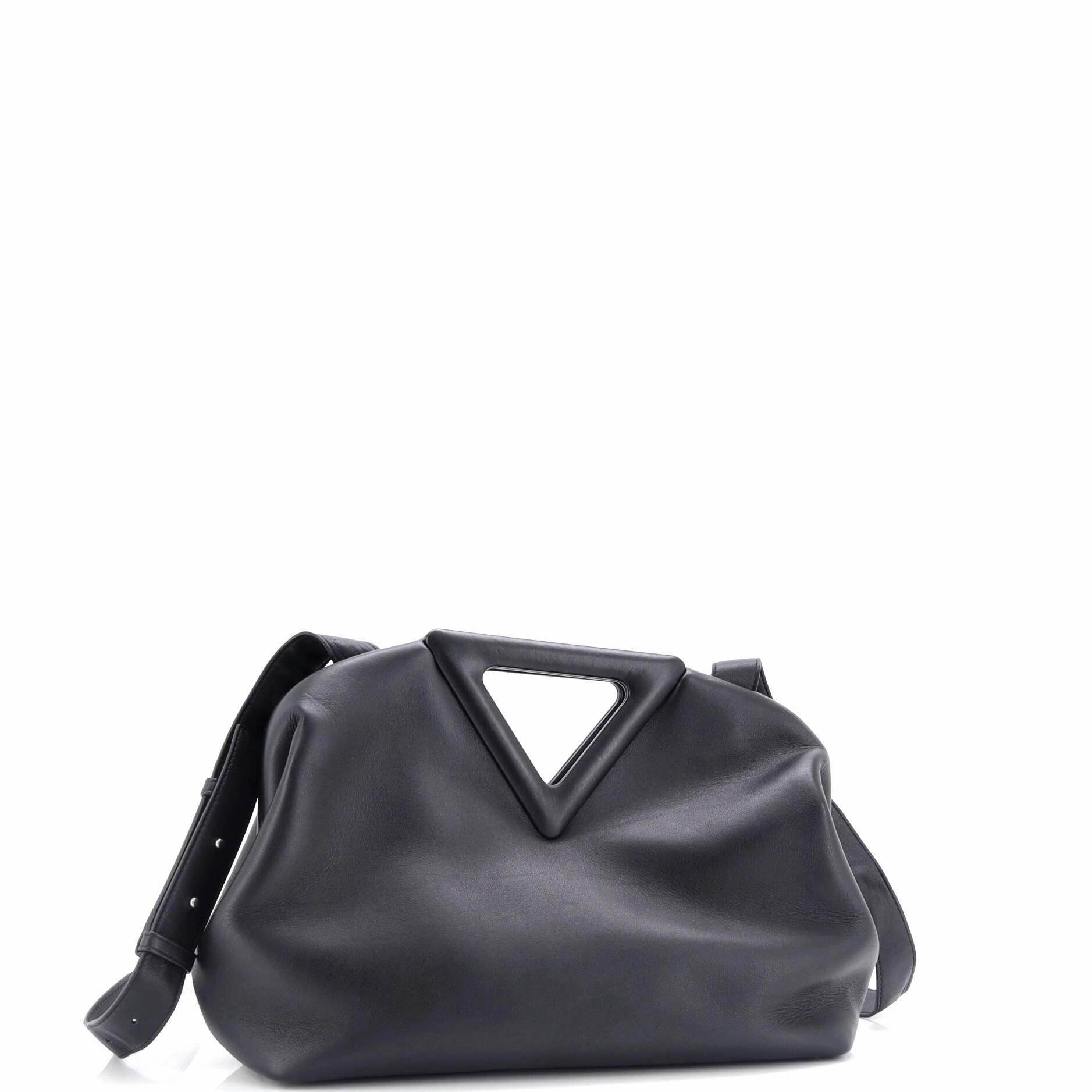 Point Shoulder Bag Leather Medium