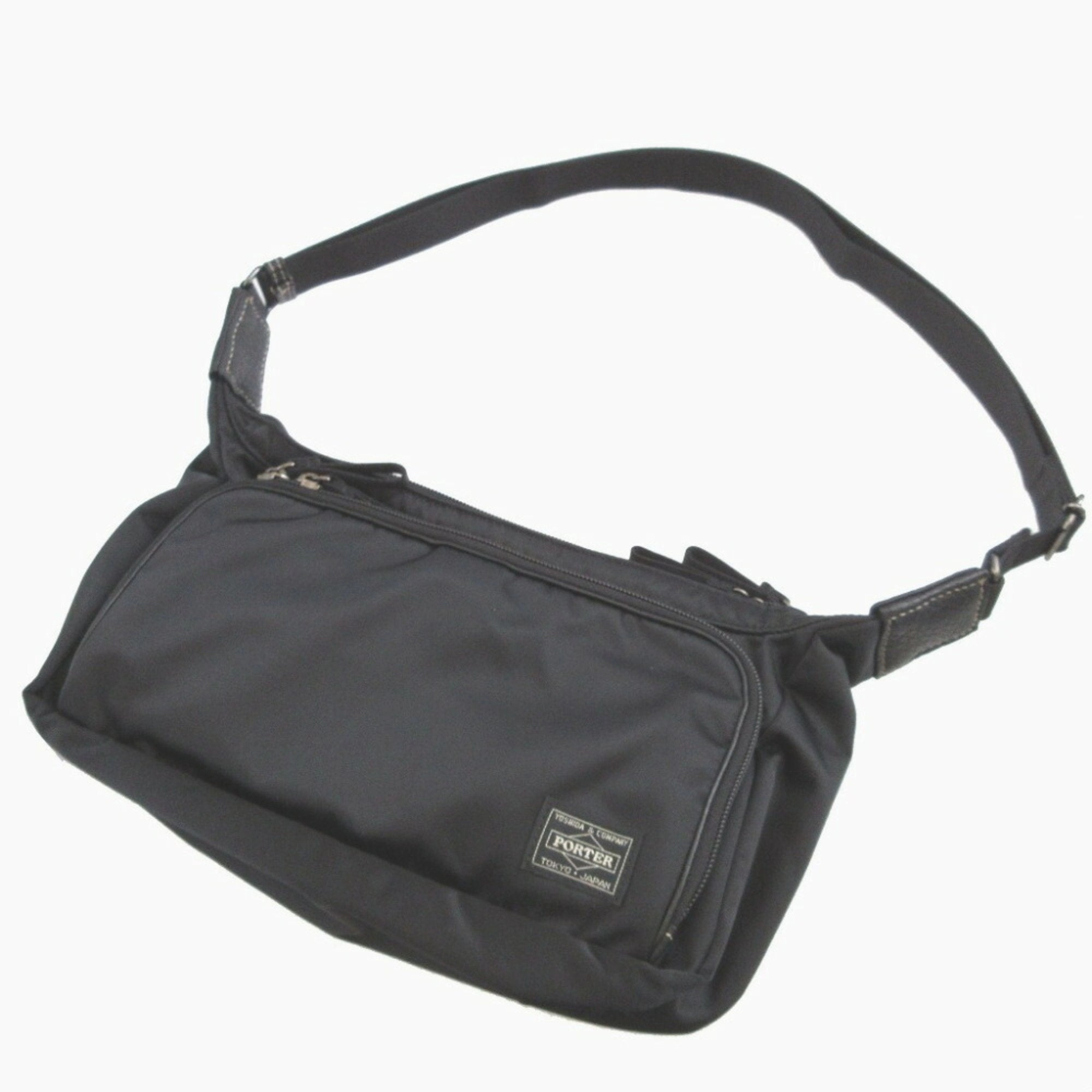 Porter Nylon Leather Shoulder Bag (Pre-Owned)