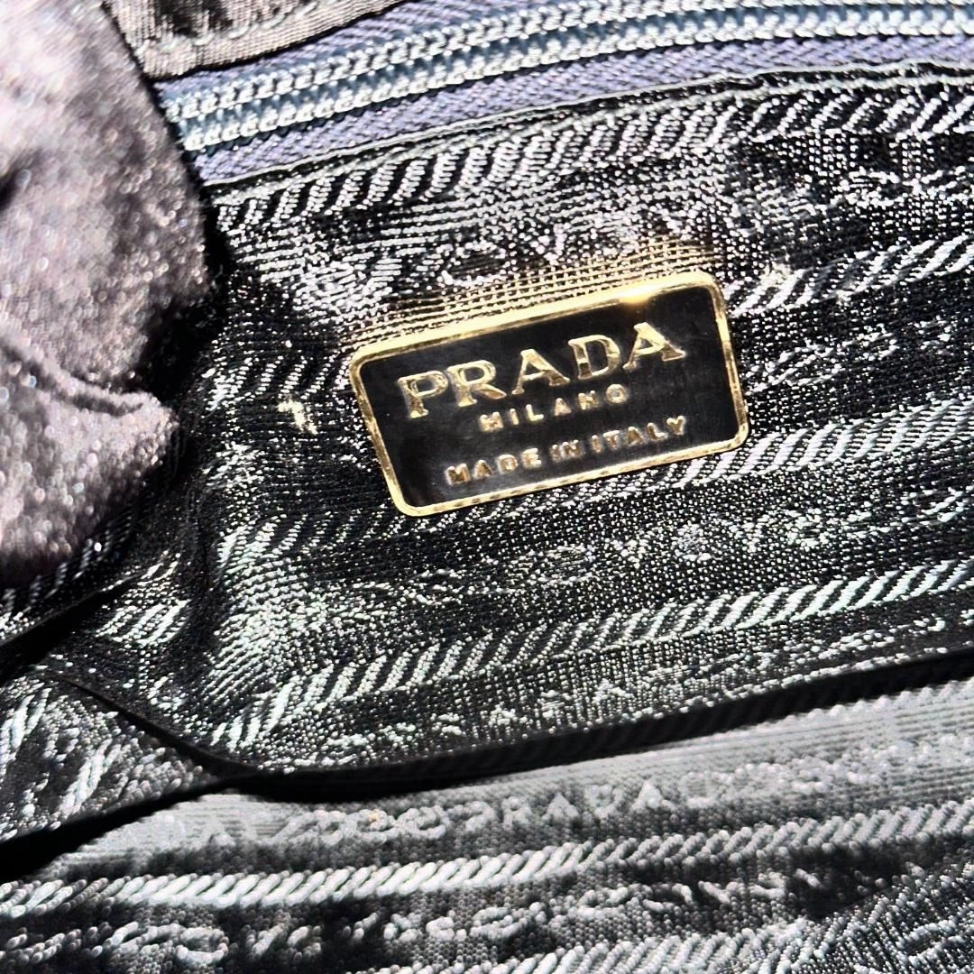 Prada | Bags | Prada Black Red Wine Vitello Drive Perforated Shoulder Bag Leather MR2104202567222