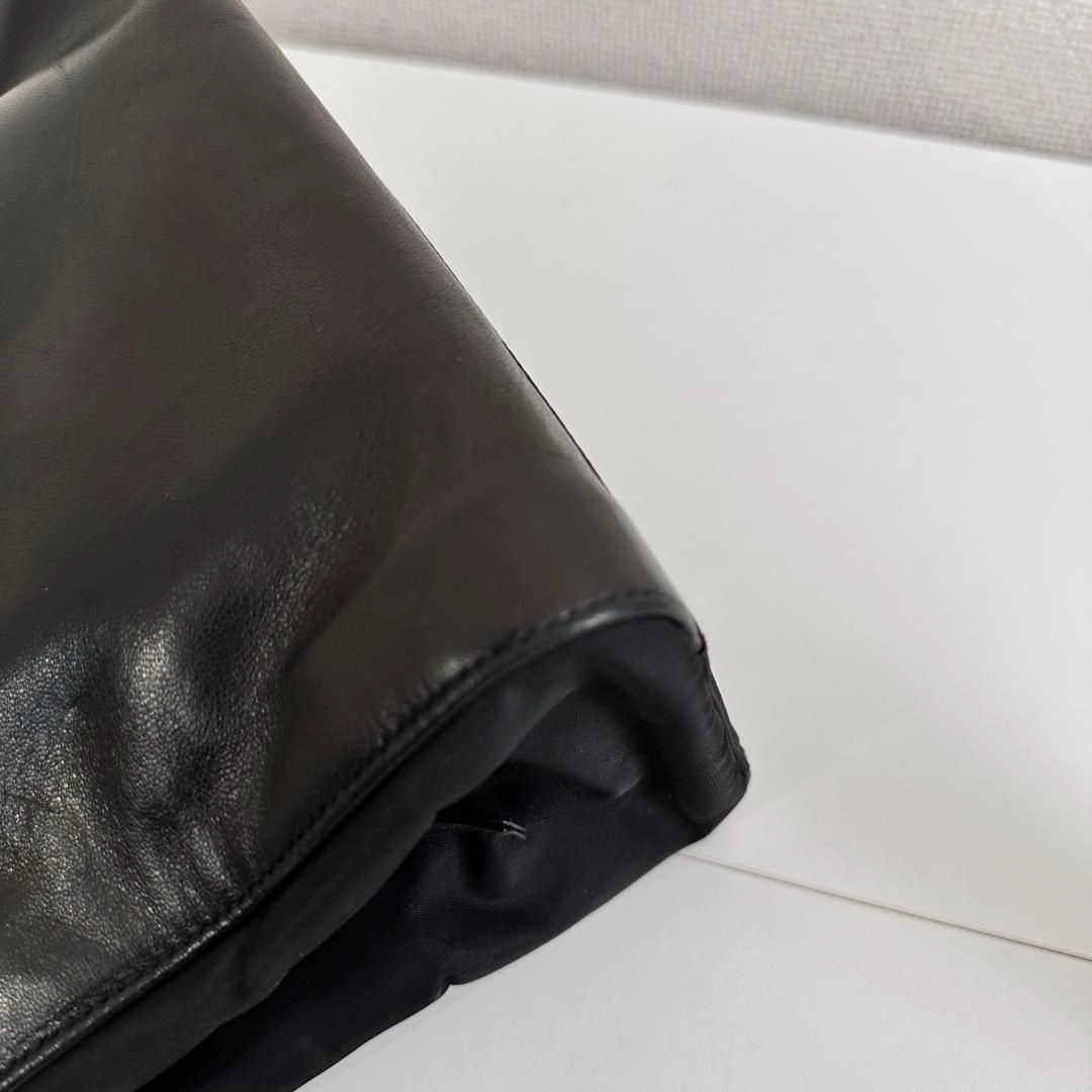 Prada | Bags | Prada Black Red Wine Vitello Drive Perforated Shoulder Bag Leather MR2104202567222
