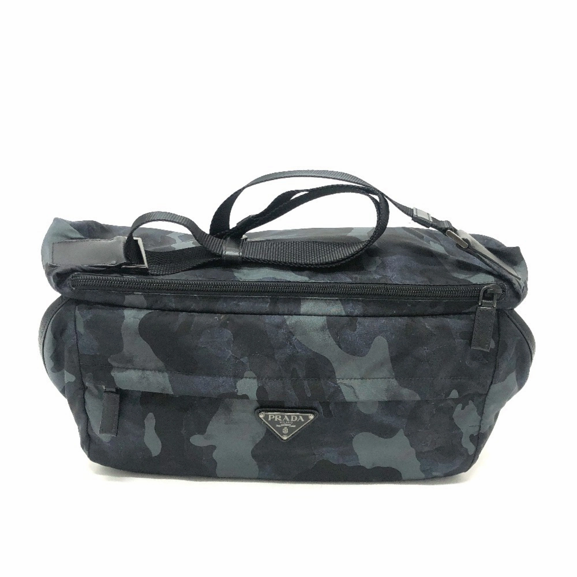 Prada blue Nylon Messenger Bag Sling Bag (Pre-Owned)