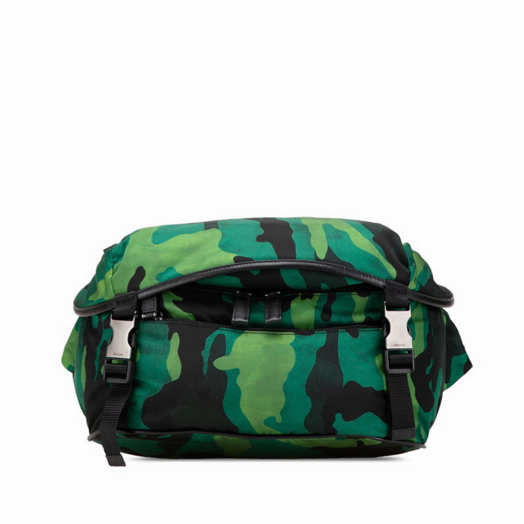 Prada Camouflage Nylon Shoulder Bag Sling Bag (Pre-Owned)