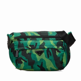 Prada Camouflage Nylon Shoulder Bag Sling Bag (Pre-Owned)
