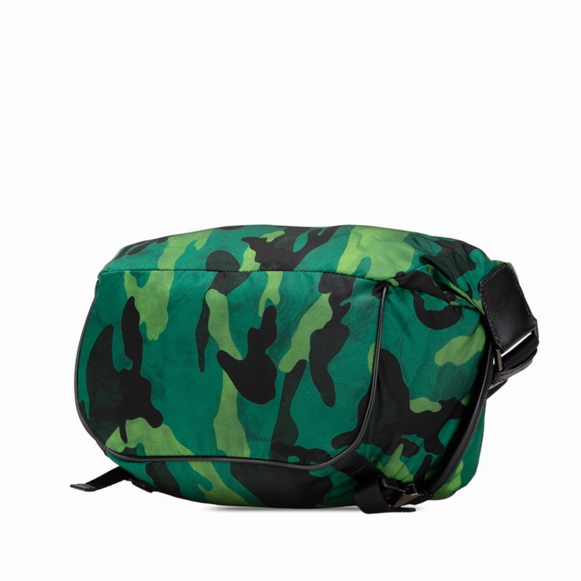 Prada Camouflage Nylon Shoulder Bag Sling Bag (Pre-Owned)