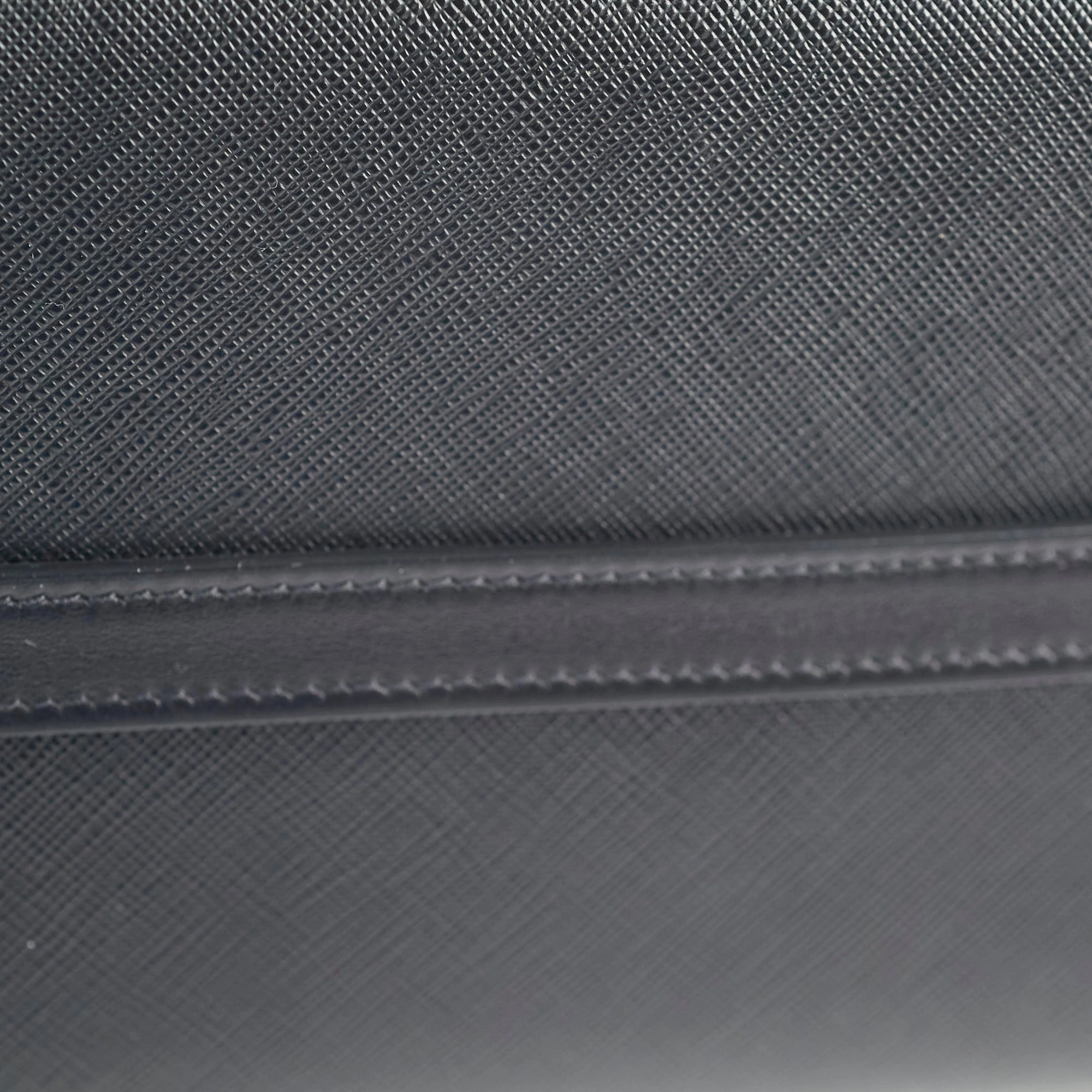 Prada Esplanade Tote Safiano with City  Calf Black