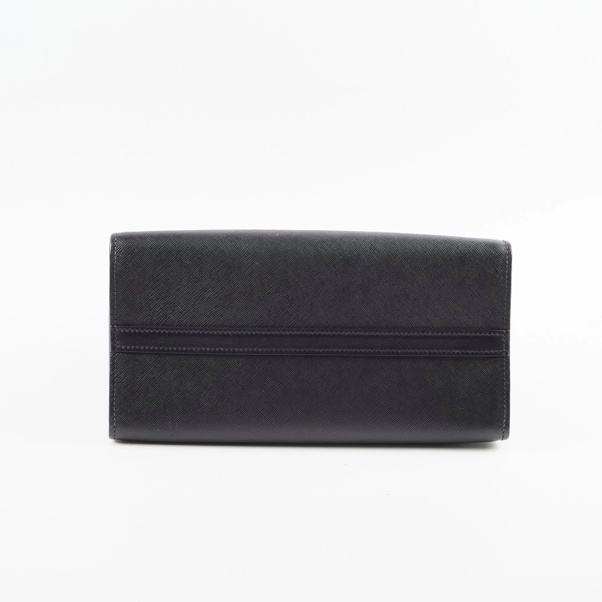 Prada Esplanade Tote Safiano with City  Calf Black