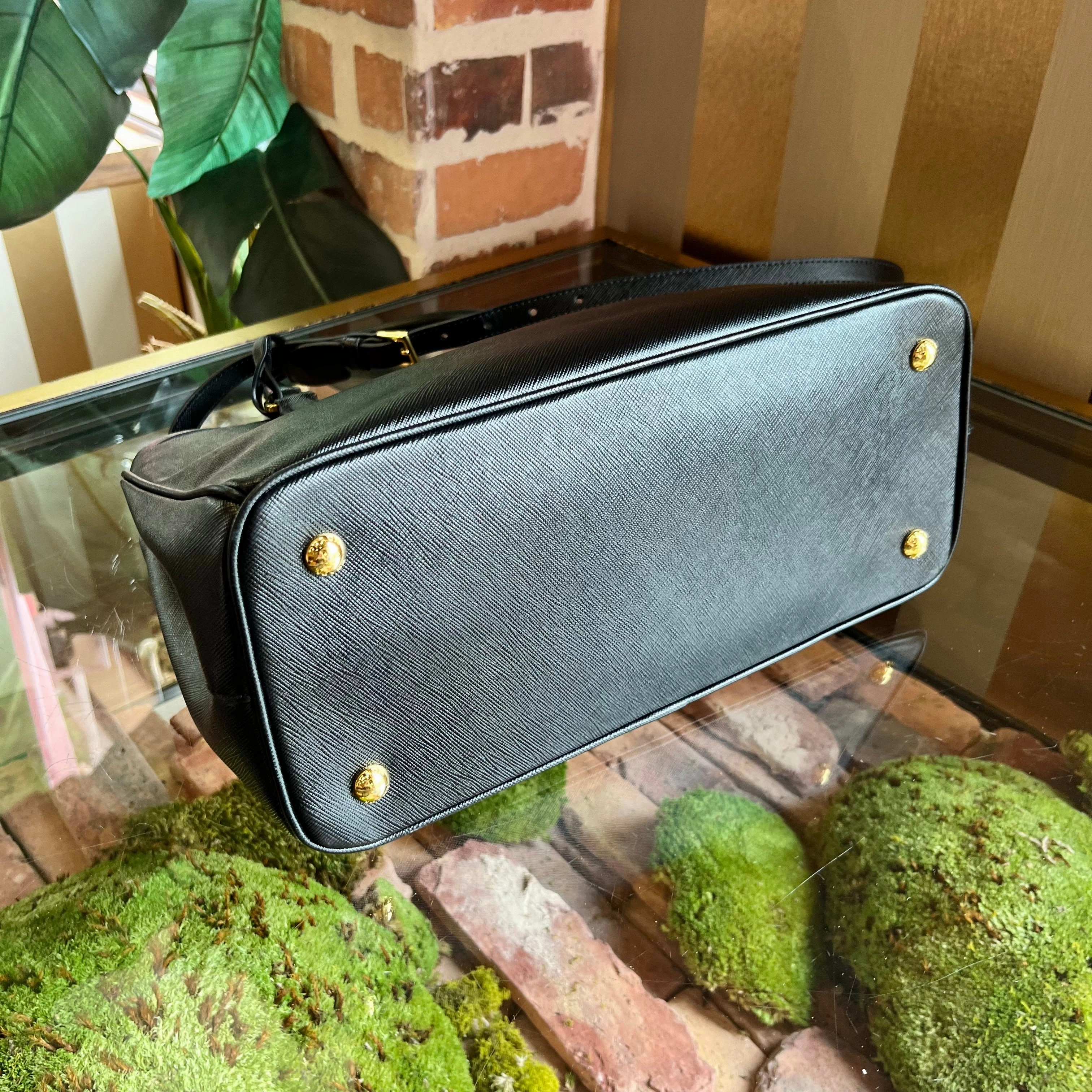 PRADA Galleria Saffiano Lux Leather Tote Bag