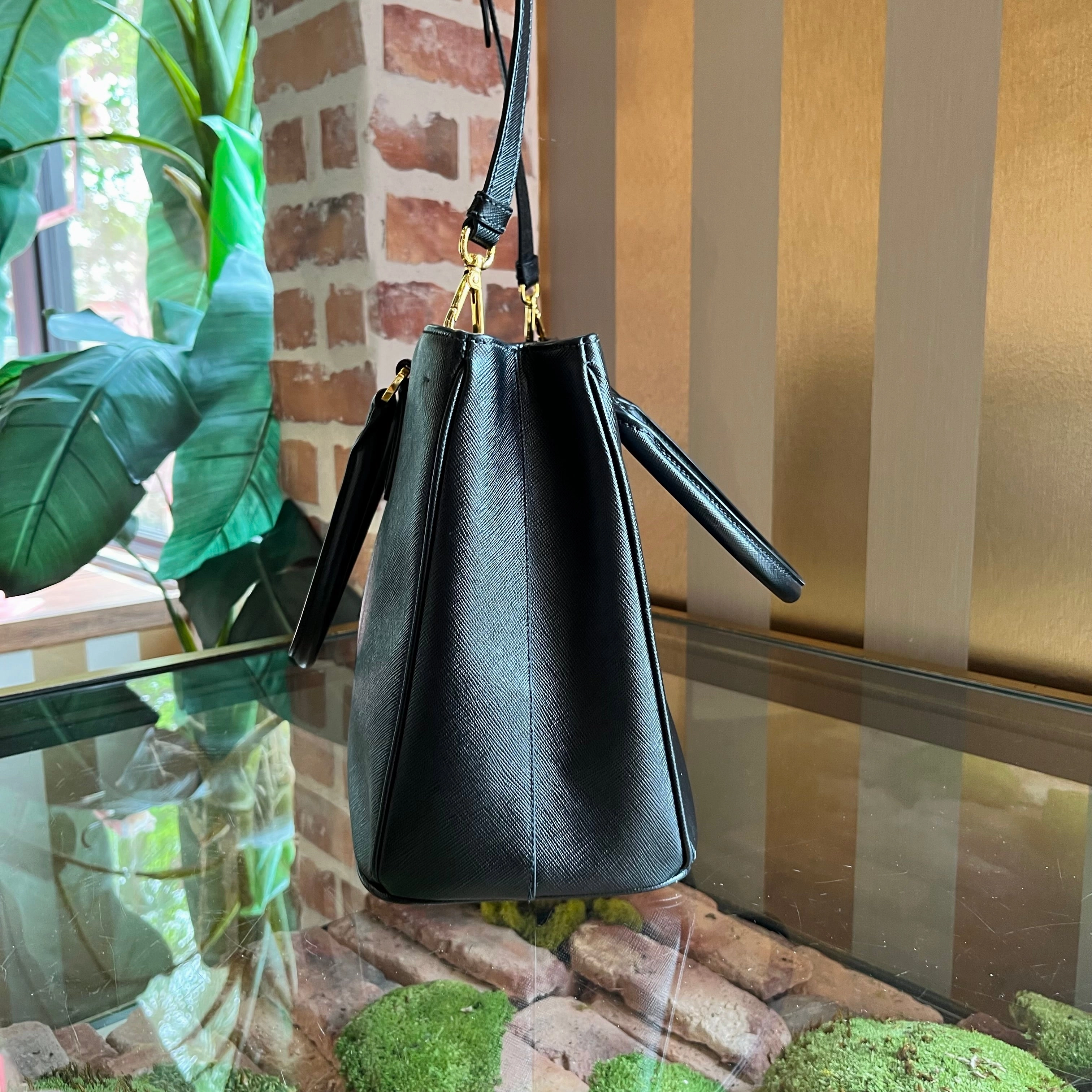 PRADA Galleria Saffiano Lux Leather Tote Bag