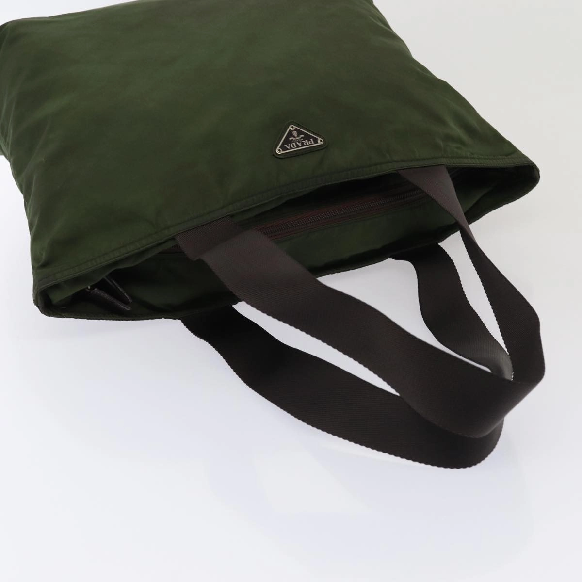 PRADA Gucci Bamboo Tote Backpack Nylon 2Set Khaki Green  yk12253