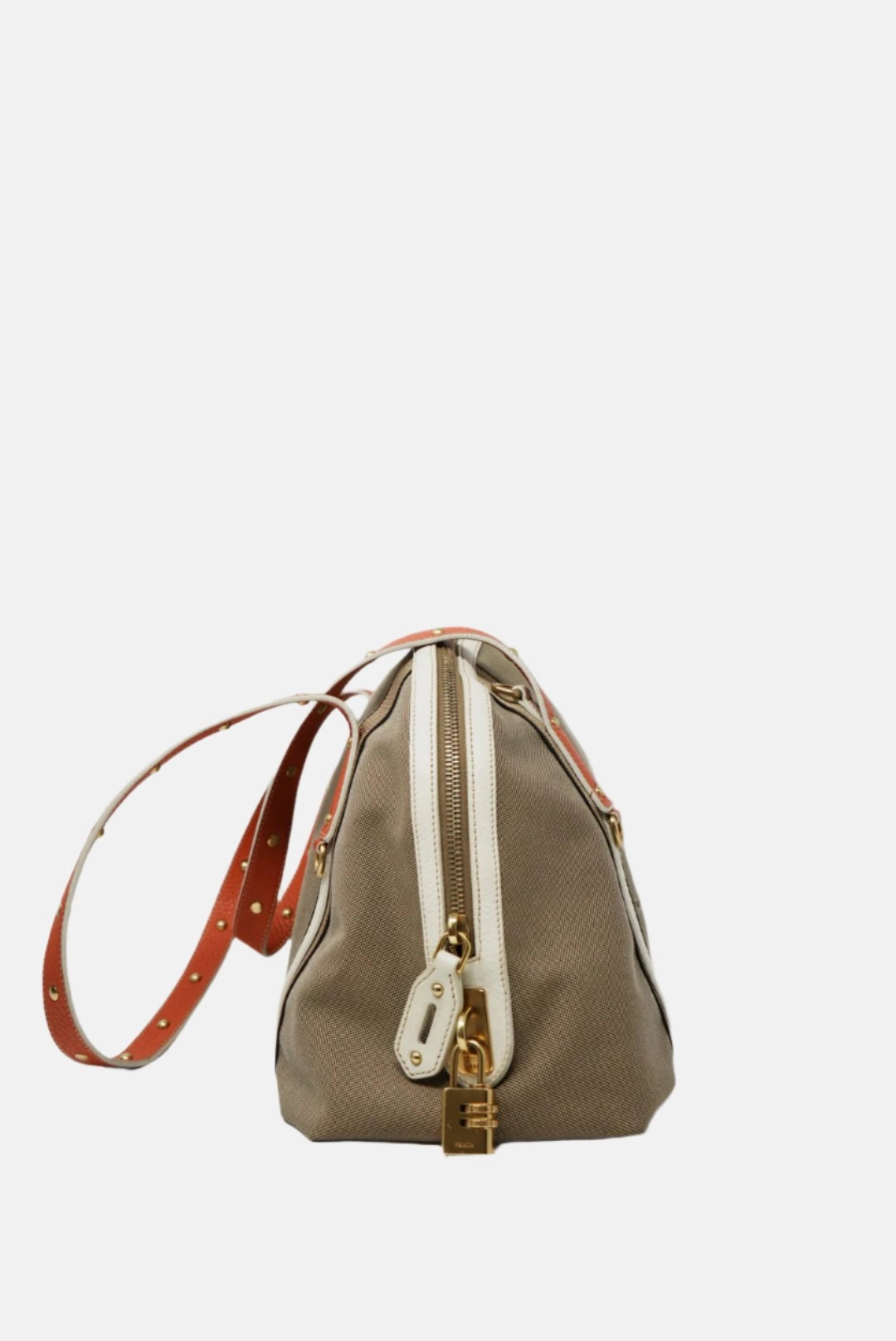 Prada Logo Jacquard Shoulder Bag