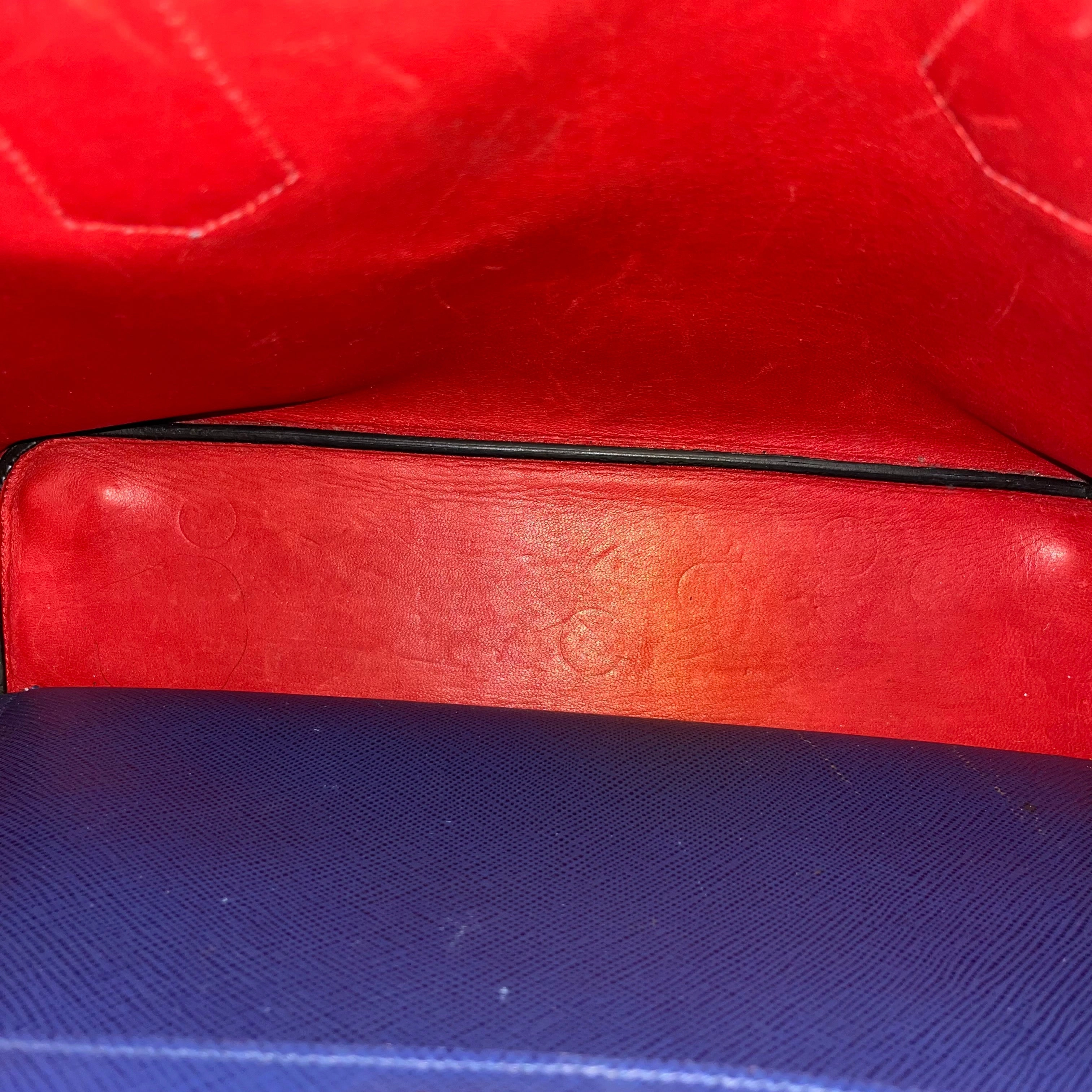 PRADA Medium Saffiano Lux Leather Double Handle Tote Bag