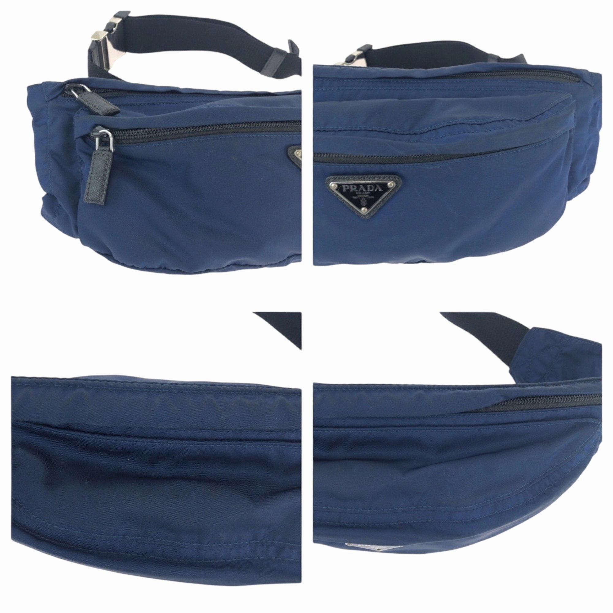 Prada Navy Nylon Fanny Pack (Pre-Owned)