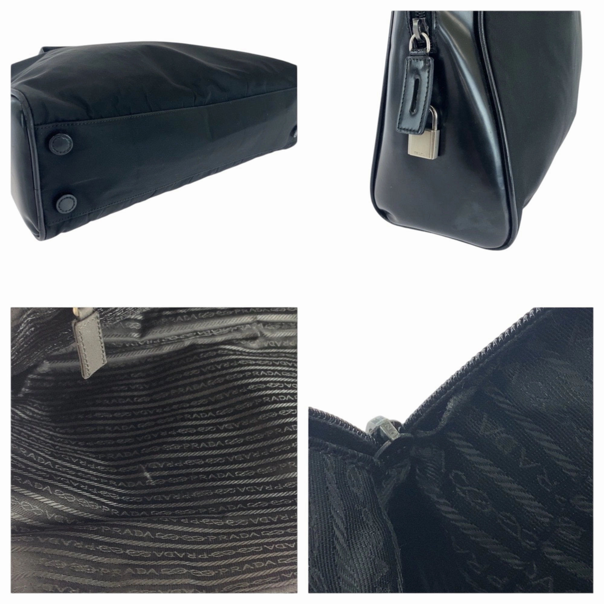Prada Nylon Handbag Tote Bag (Pre-Owned)
