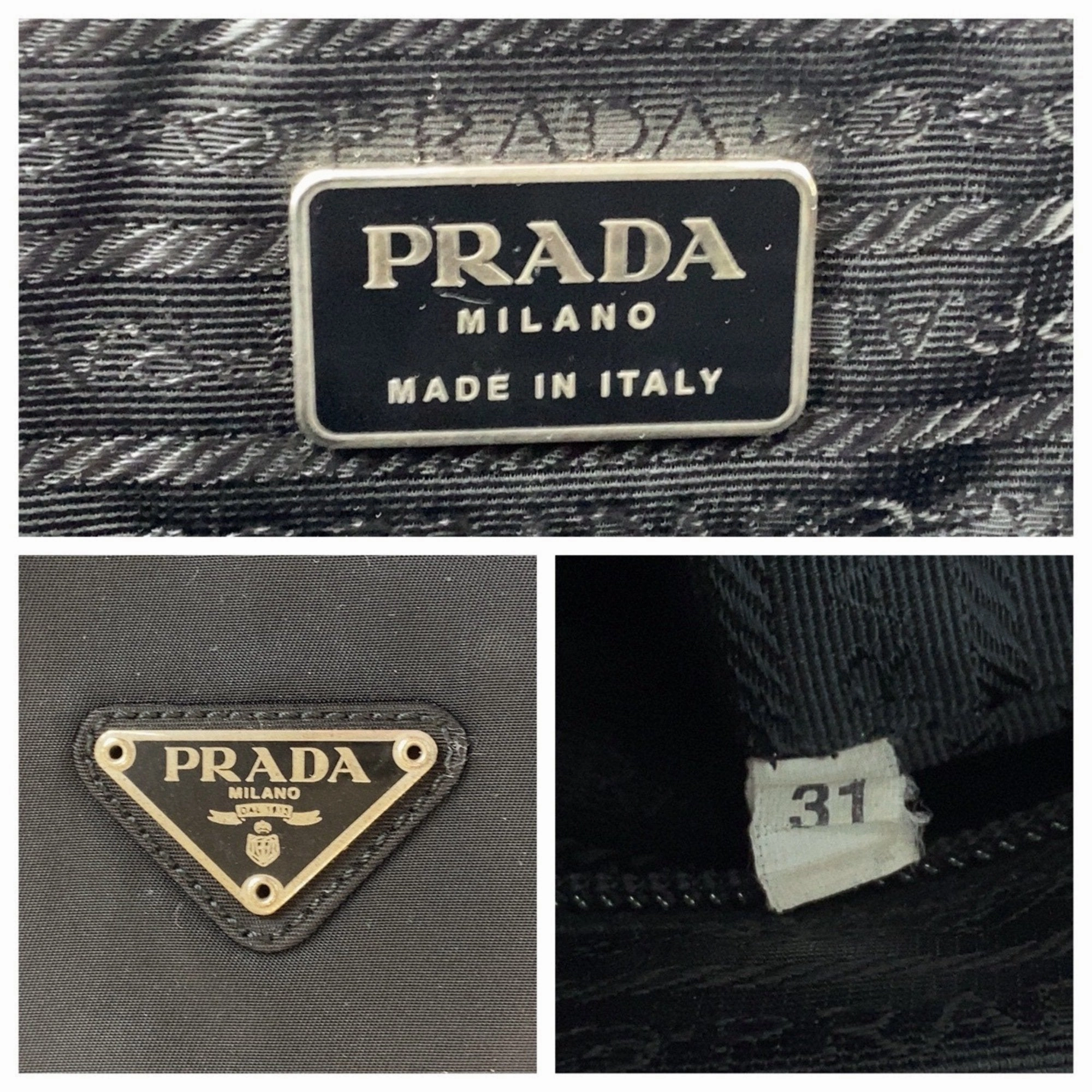 Prada Nylon Handbag Tote Bag (Pre-Owned)