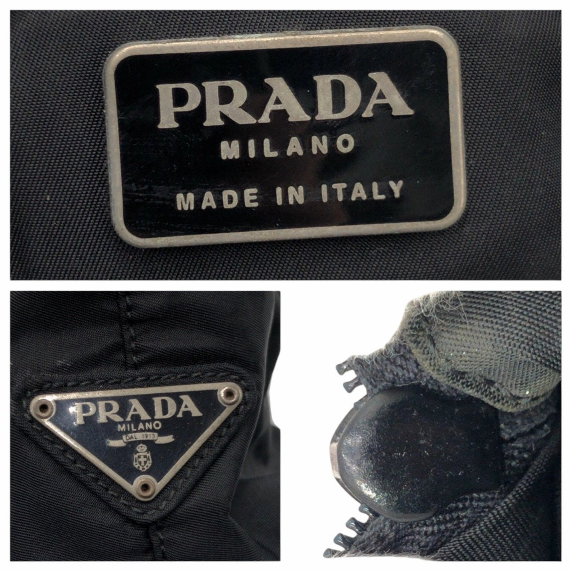 Prada Nylon Handbag Tote Bag (Pre-Owned)