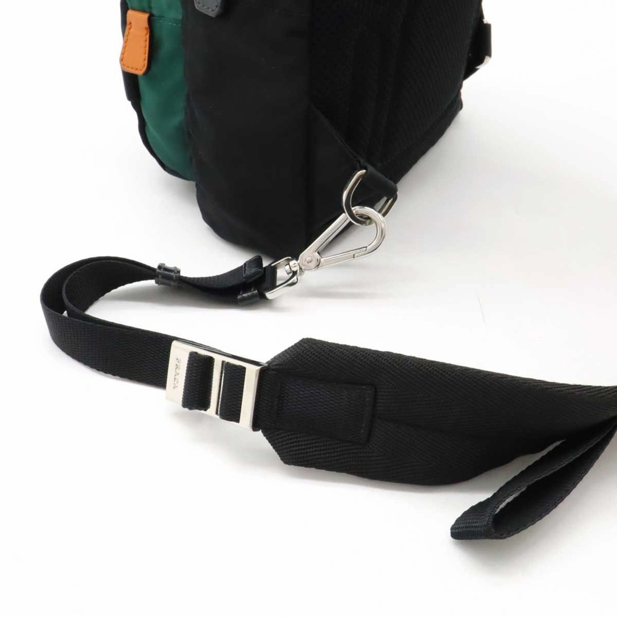 Prada  Nylon Leather Shoulder Bag Sling Bag (Pre-Owned)