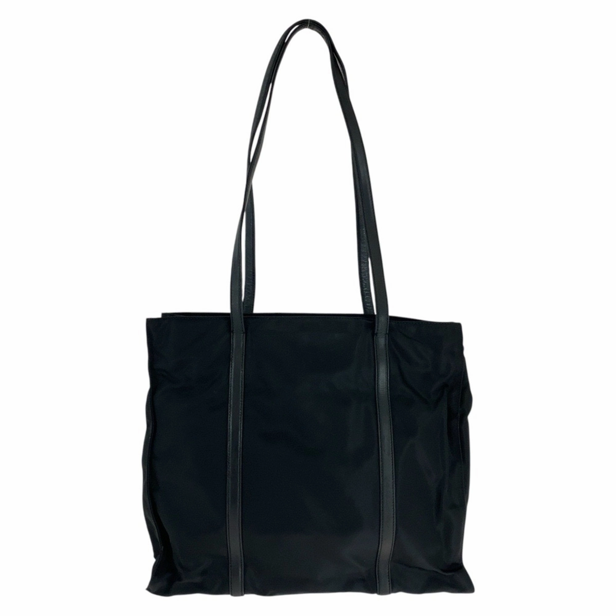 Prada Nylon Leather Shoulder Bag Tote Bag (Pre-Owned)