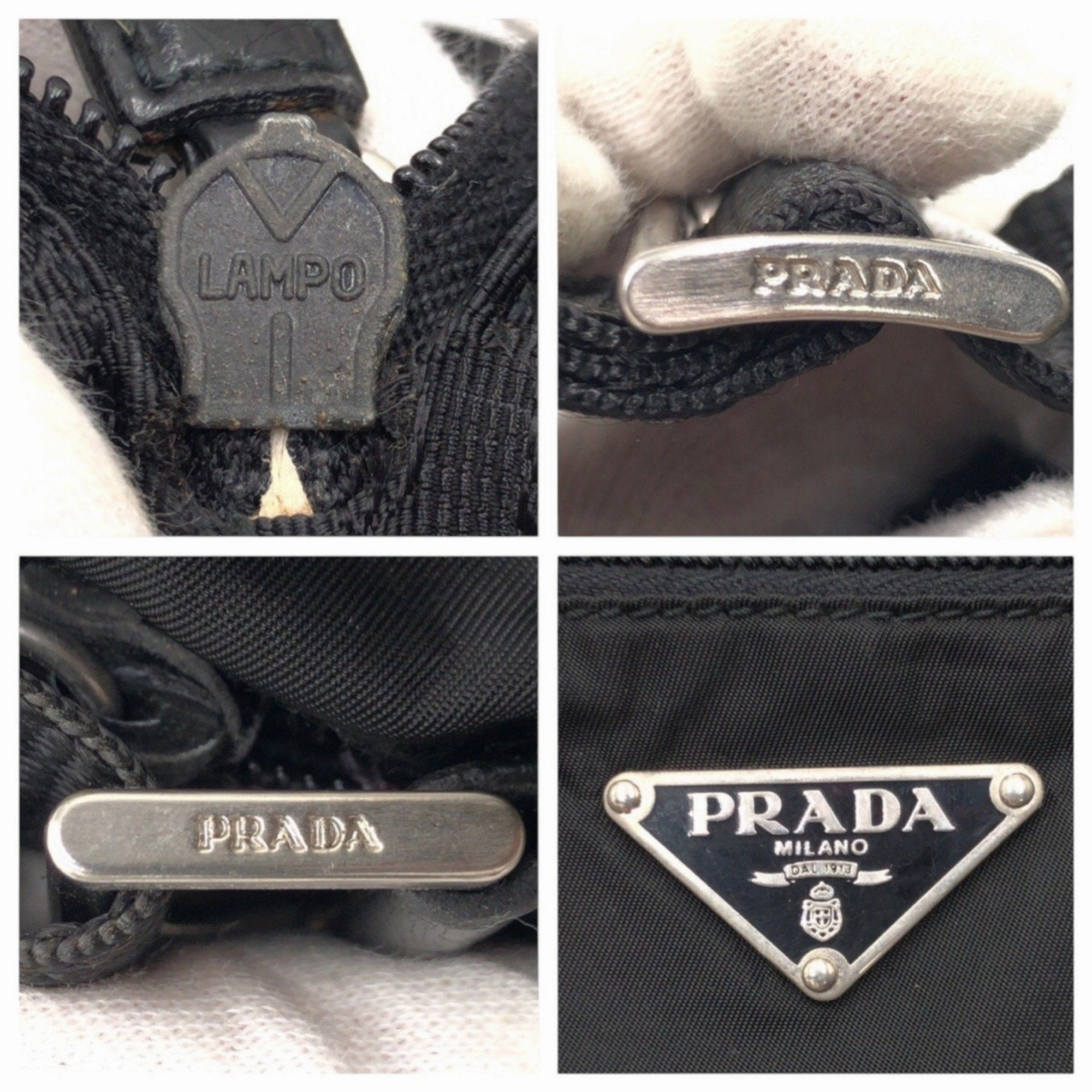 Prada Nylon Messenger Bag Shoulder Bag (Pre-Owned)