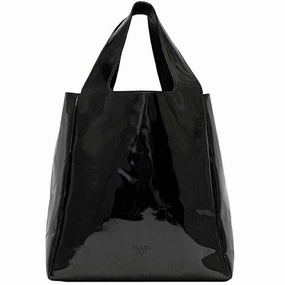 Prada Patent Leather Leather Handbag Tote Bag (Pre-Owned)
