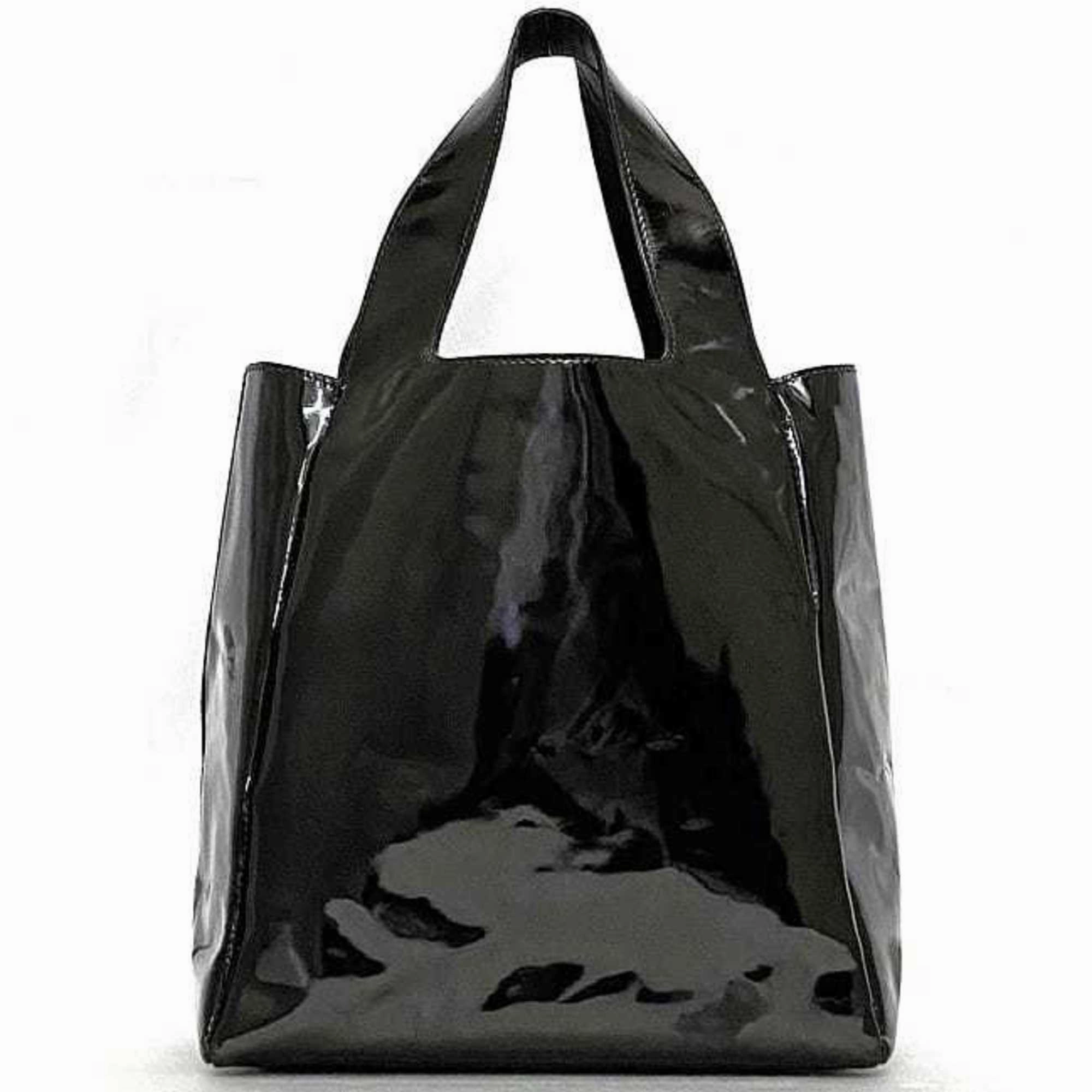 Prada Patent Leather Leather Handbag Tote Bag (Pre-Owned)