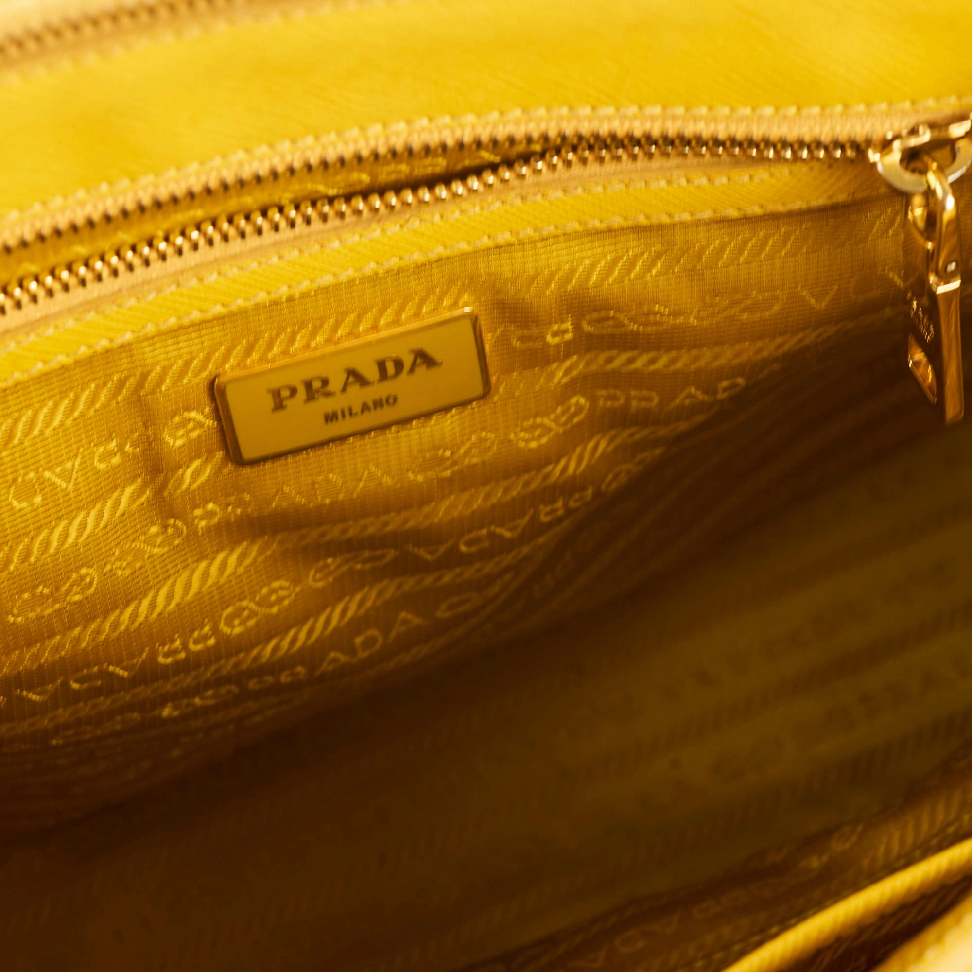 Prada Saffiano Tote Yellow