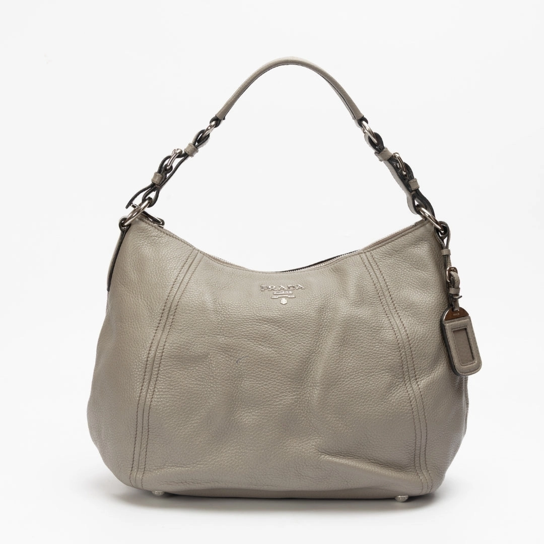 Prada Vitello Phenix Leather Hobo