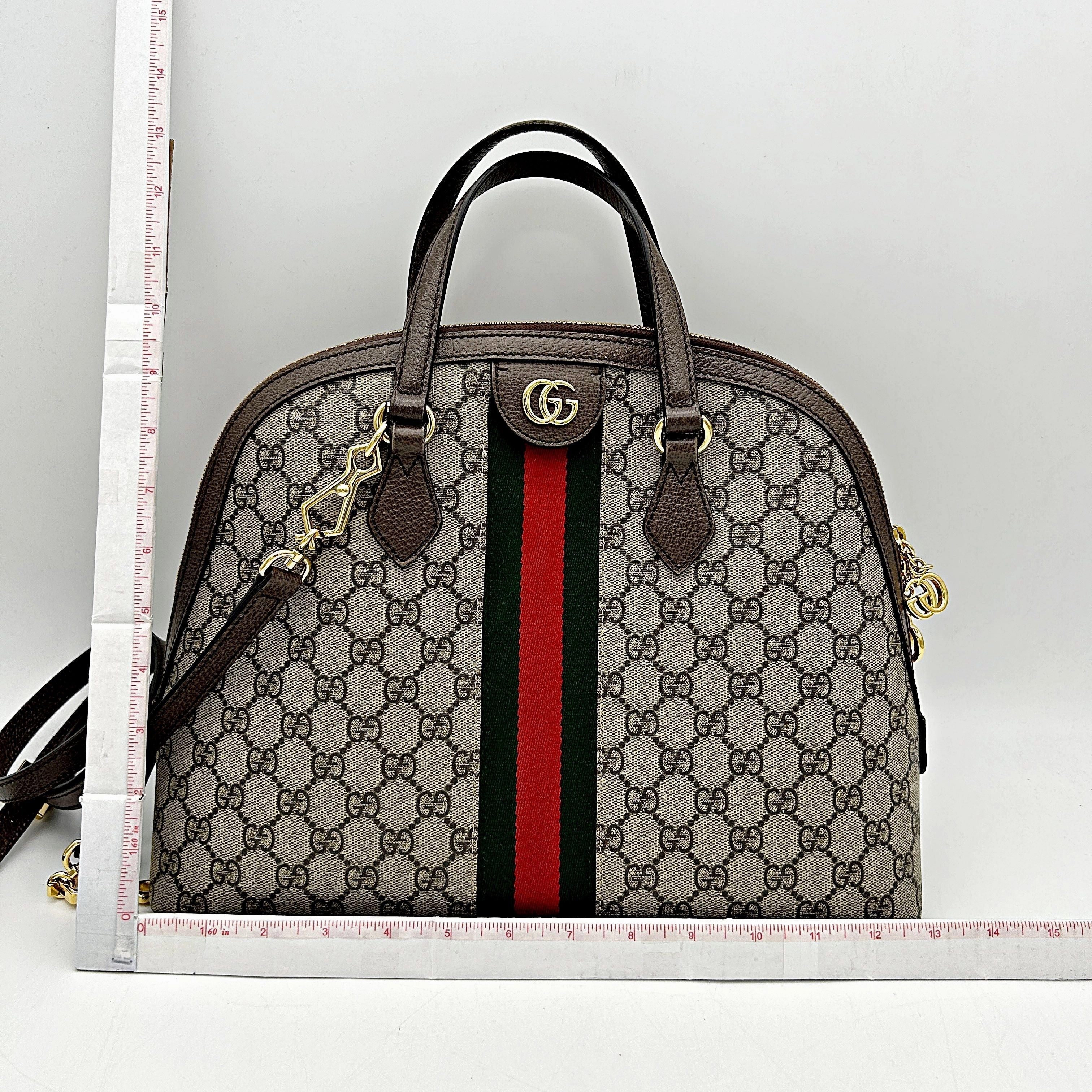Pre- Gucci Dome Ophidia Medium Top Supreme Handle Shoulder Bag LA39820