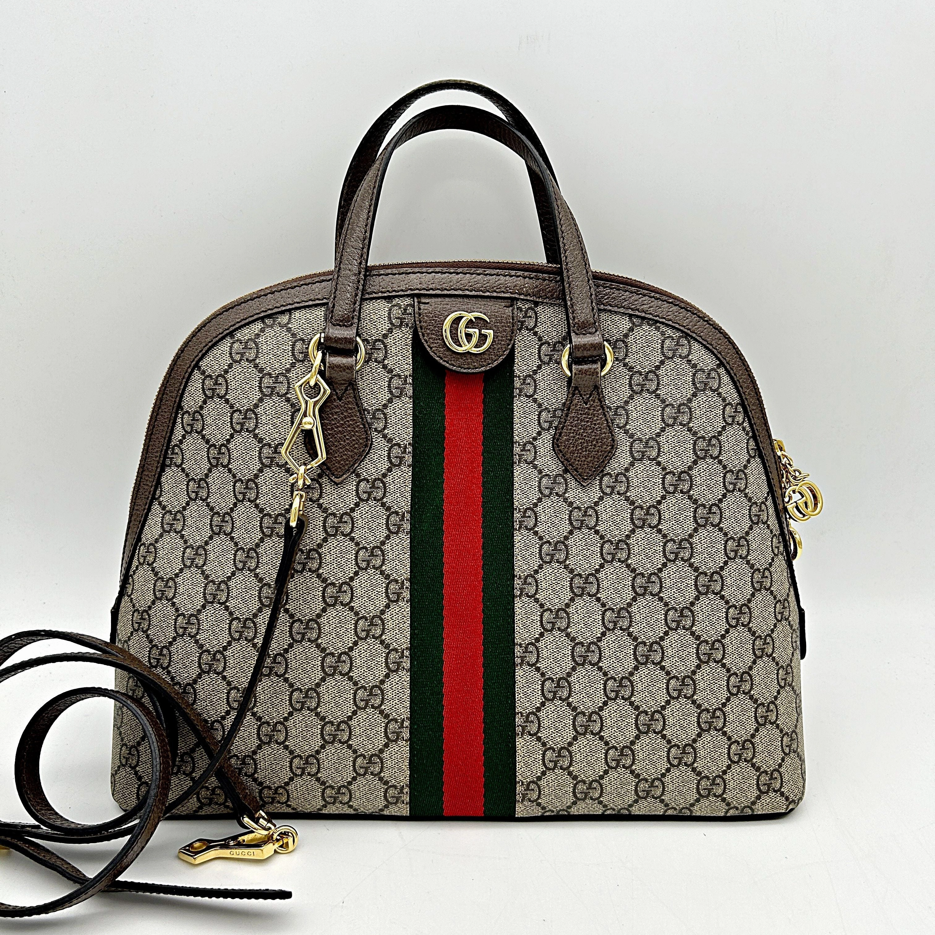 Pre- Gucci Dome Ophidia Medium Top Supreme Handle Shoulder Bag LA39820