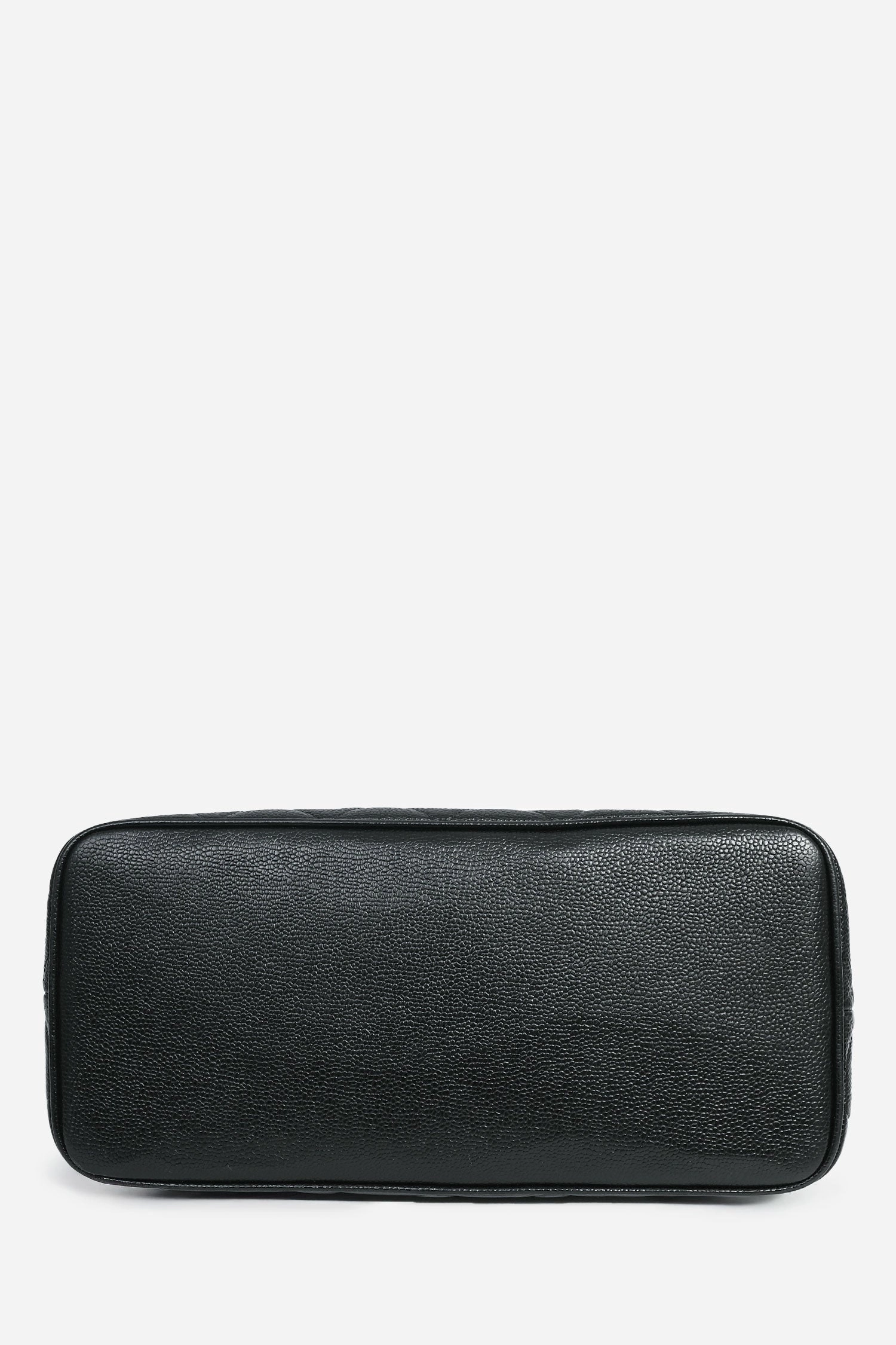Pre-Loved Chanel 2002-03 Black Caviar Medallion Tote
