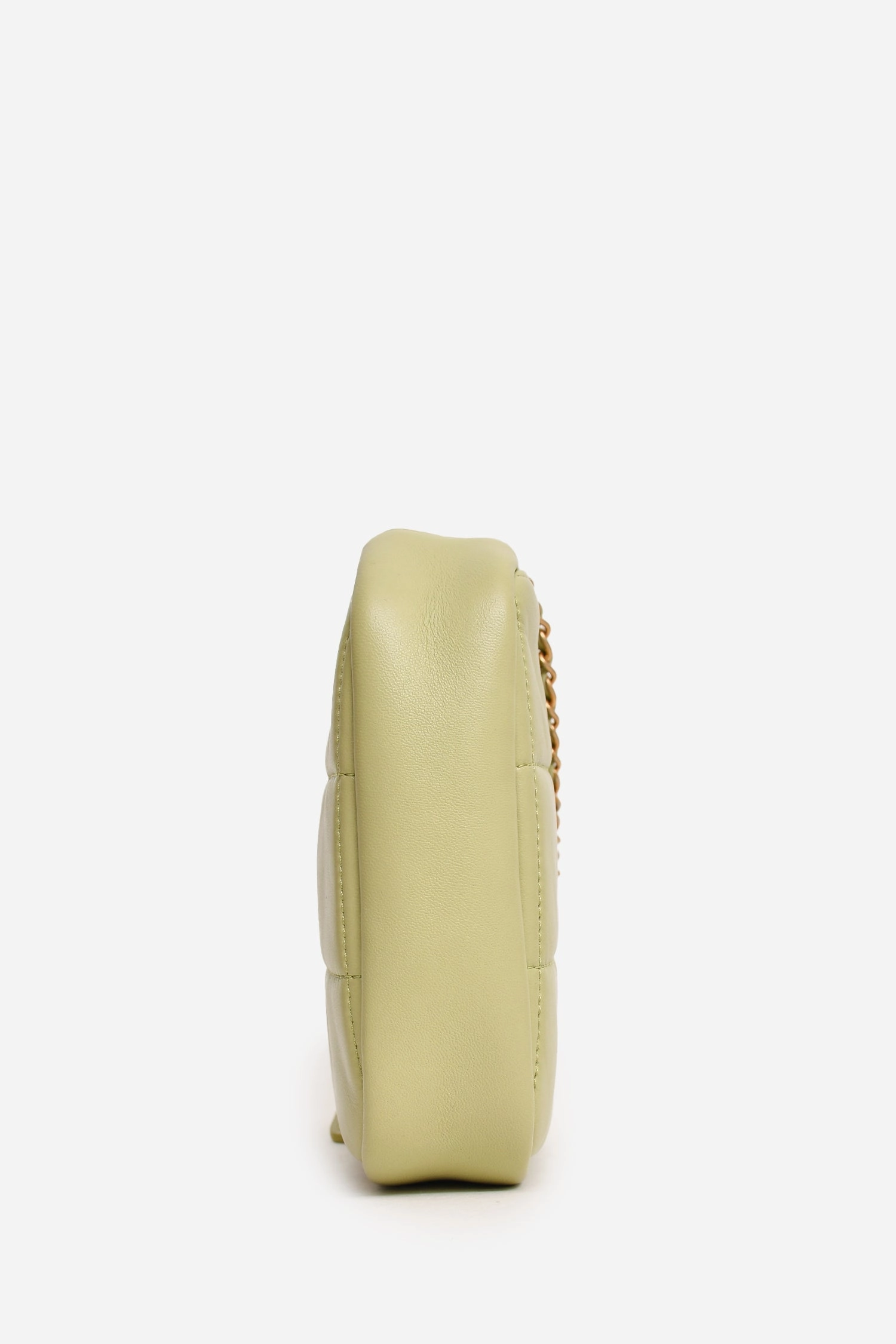 Pre-Loved Chanel 2019-2020 Green Lambskin Leather Diamond CC Crossbody