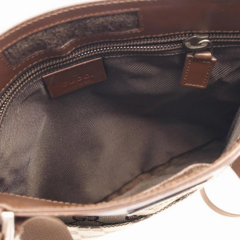 Pre-loved GUCCI GG Canvas Shoulder Bag Beige Brown ConditionB - 2101218535686