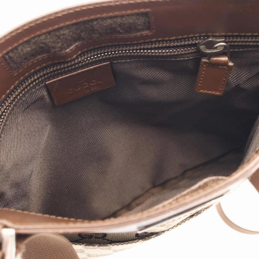 Pre-loved GUCCI GG Canvas Shoulder Bag Beige Brown ConditionB - 2101218535686