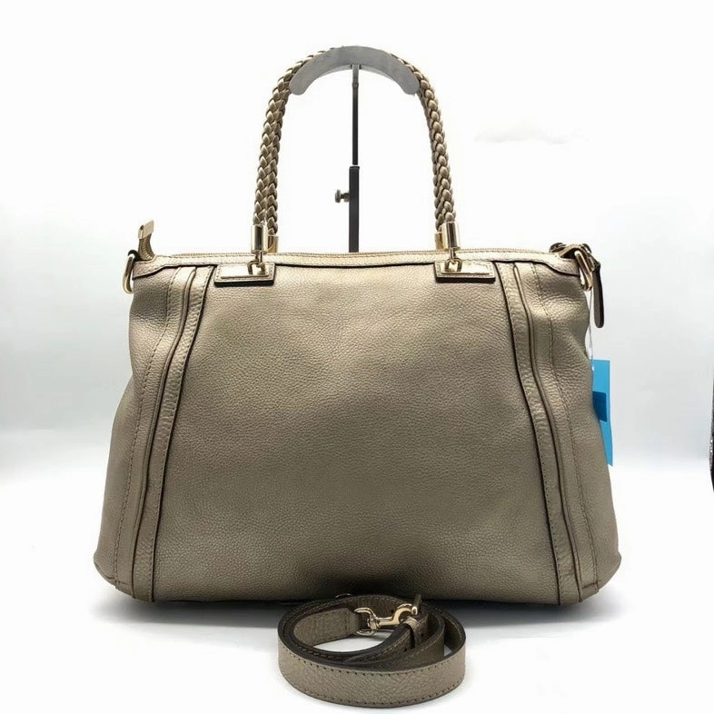 Preloved Gucci Two-Way Satchel Bag Tan lyw1330 - Vintage Designer Shoulder Bag