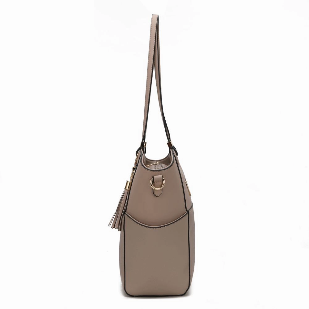 Prisha Vegan Leather Womens Tote Bag with Wallet - 2 pieces