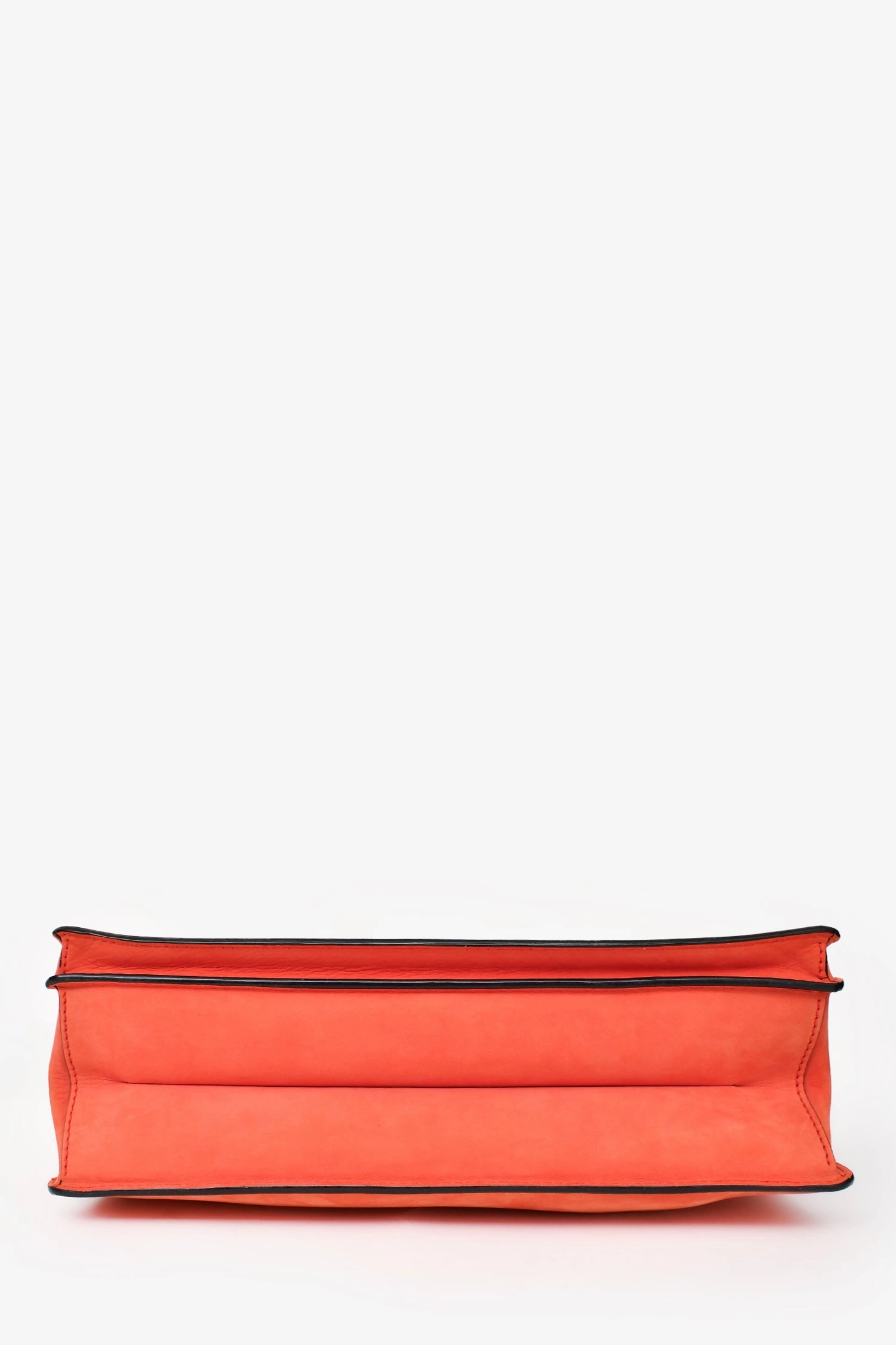 Proenza Schouler Orange Suede Hava Bag with Strap