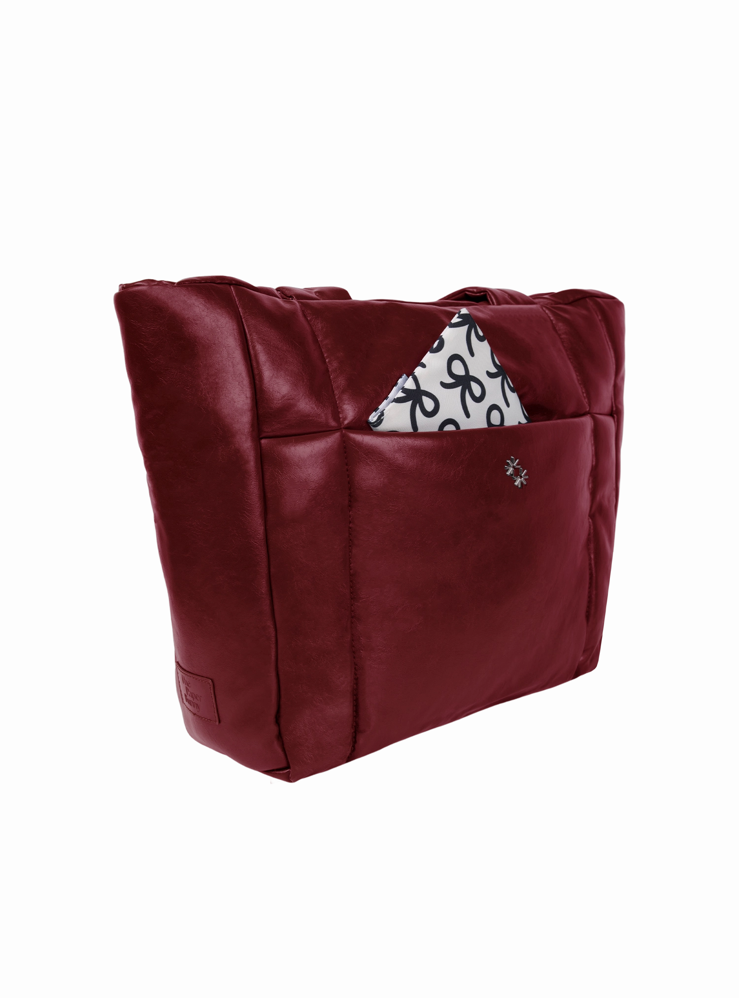 Puffer Shopper (Rich Dark Cherry)