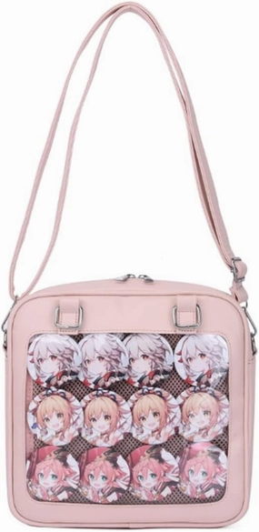 Purse and Backpack JK Uniform Messenger Bag Lolita Ita Handbag DIY Design Transparent Windows Shoulder Bag