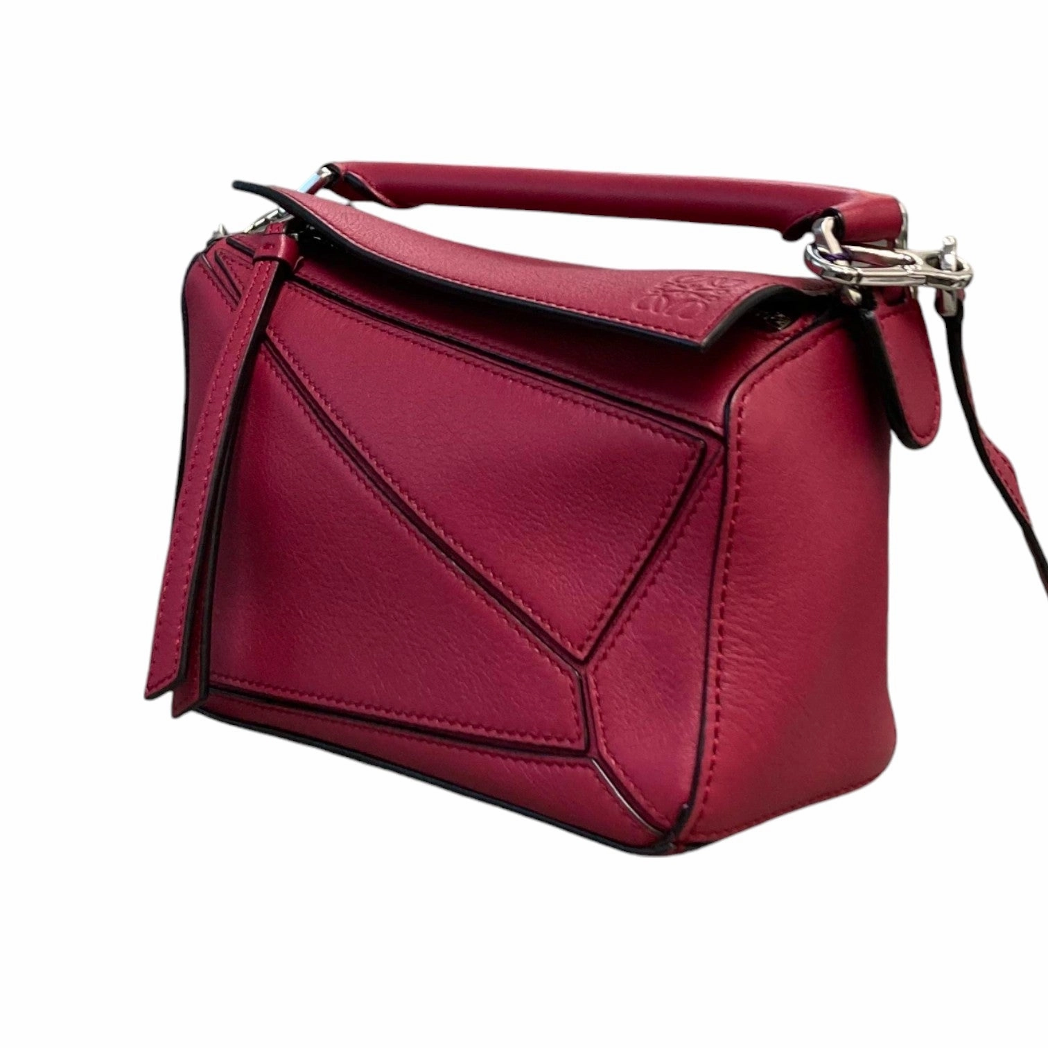Puzzle Mini Shoulder Calfskin Red SHW