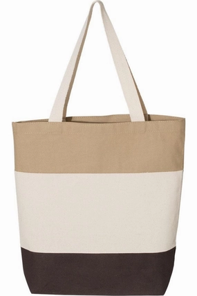 Q-Tees 11L Tri-Color Tote