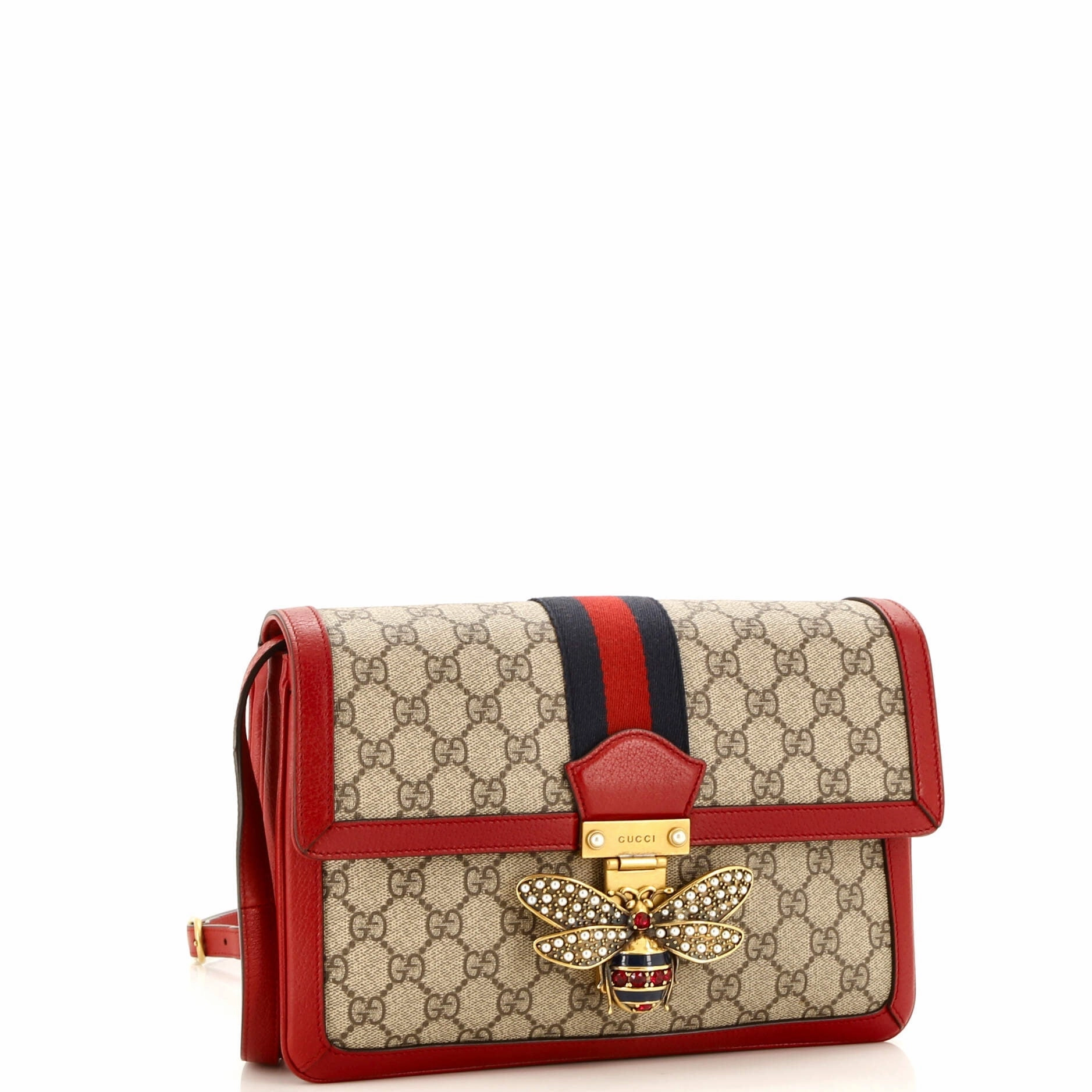 Queen Margaret Shoulder Bag GG Coated Canvas Medium