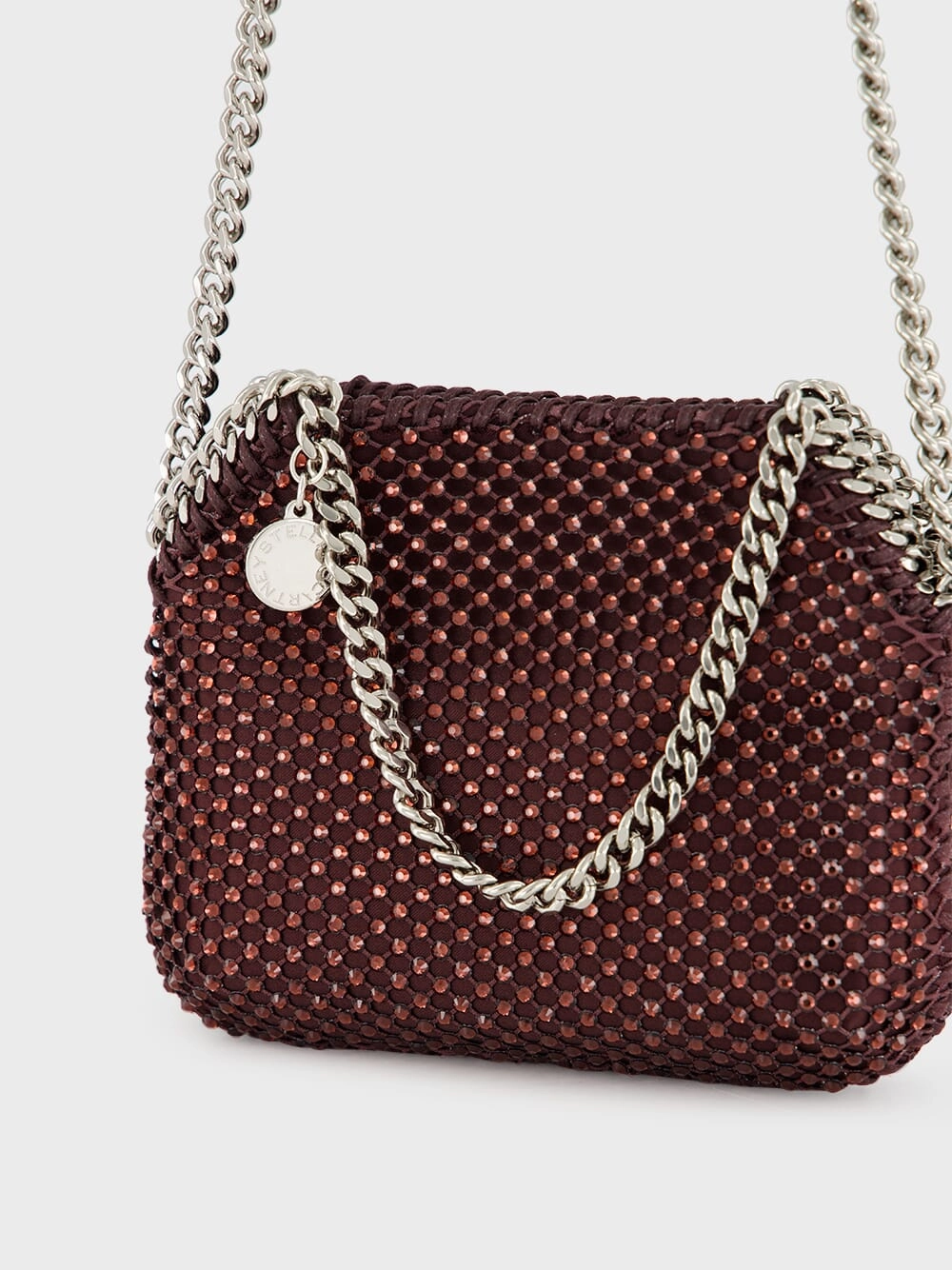 Raisin Falabella Tiny Crystal Tote