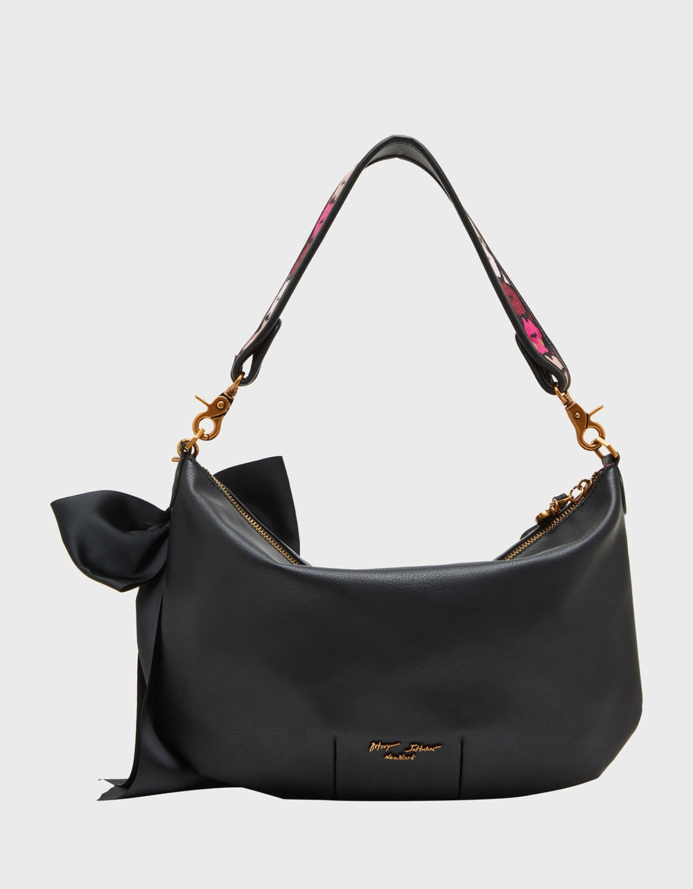 READ MY LIPS SHOULDER BAG BLACK