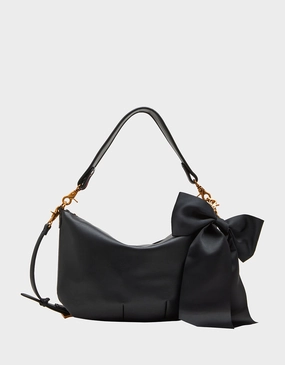 READ MY LIPS SHOULDER BAG BLACK