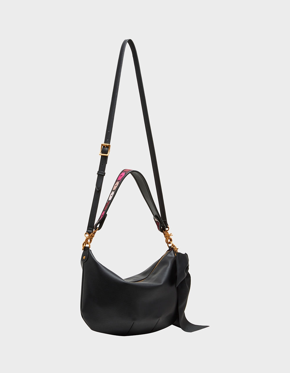READ MY LIPS SHOULDER BAG BLACK