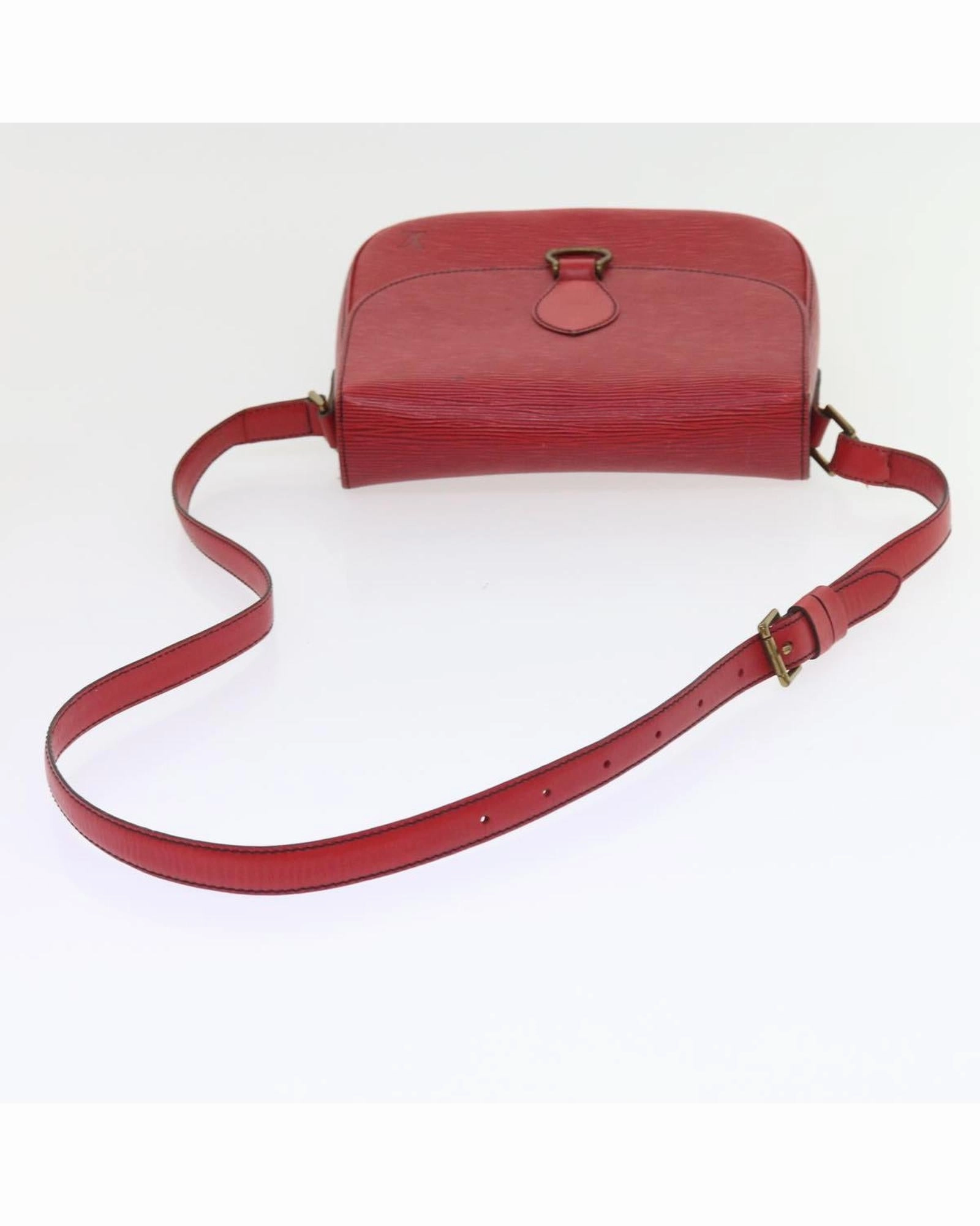 Red Epi Leather Shoulder Bag