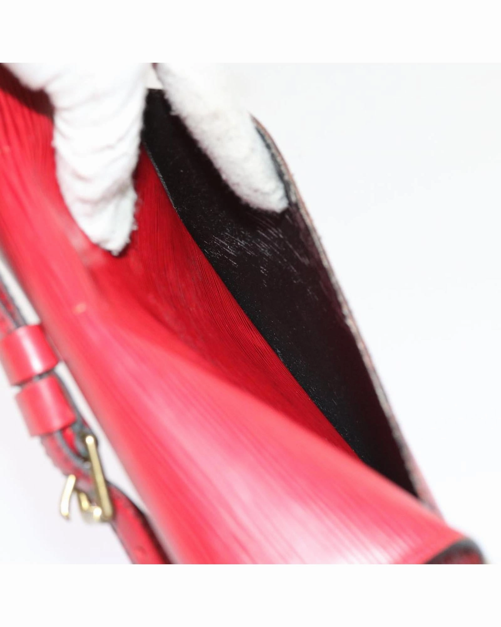Red Epi Leather Shoulder Bag